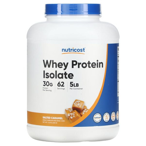 <img alt="Nutricost, Whey Protein Isolate, Salted Caramel, 5 lb (2,268 g)" title="Nutricost, Whey Protein Isolate, Salted Caramel, 5 lb (2,268 g),810014670881"