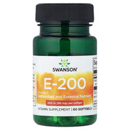 <img alt="Swanson Vitamins, Vitamin E-200, 90 mg (200 IU), 60 Softgels" title="Swanson Vitamins, Vitamin E-200, 90 mg (200 IU), 60 Softgels,087614114378"