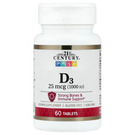 <img alt="21st Century, D3, 60 Tablets" title="21st Century, D3, 60 Tablets,740985280300"