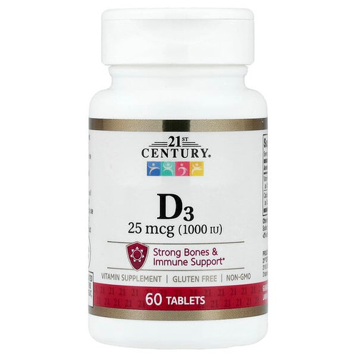 <img alt="21st Century, D3, 60 Tablets" title="21st Century, D3, 60 Tablets,740985280300"