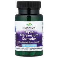 <img alt="Swanson Vitamins, Triple Magnesium Complex, 400 mg, 30 Vegan Capsules" title="Swanson Vitamins, Triple Magnesium Complex, 400 mg, 30 Vegan Capsules,087614112435"