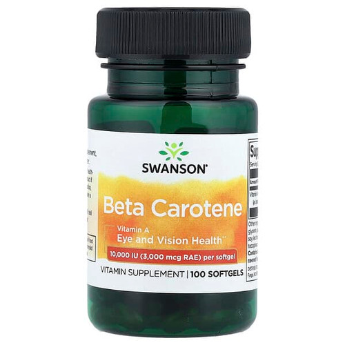 <img alt="Swanson Vitamins, Beta Carotene, 10,000 IU (3,000 mcg RAE), 100 Softgels" title="Swanson Vitamins, Beta Carotene, 10,000 IU (3,000 mcg RAE), 100 Softgels,087614010090"