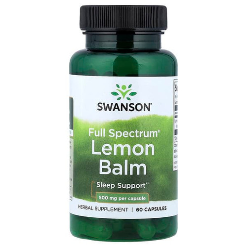 <img alt="Swanson Vitamins, Full Spectrum, Lemon Balm, 500 mg, 60 Capsules" title="Swanson Vitamins, Full Spectrum, Lemon Balm, 500 mg, 60 Capsules,087614111209"