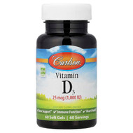 <img alt="Carlson, Vitamin D3, 25 mcg (1,000 IU), 60 Soft Gels" title="Carlson, Vitamin D3, 25 mcg (1,000 IU), 60 Soft Gels,088395145001"