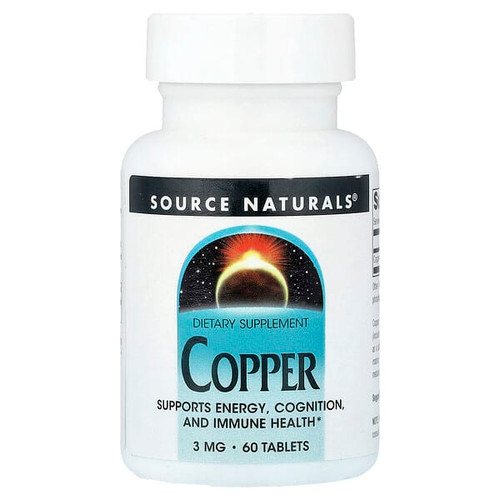 <img alt="Source Naturals, Copper, 3 mg, 60 Tablets" title="Source Naturals, Copper, 3 mg, 60 Tablets,021078028888"