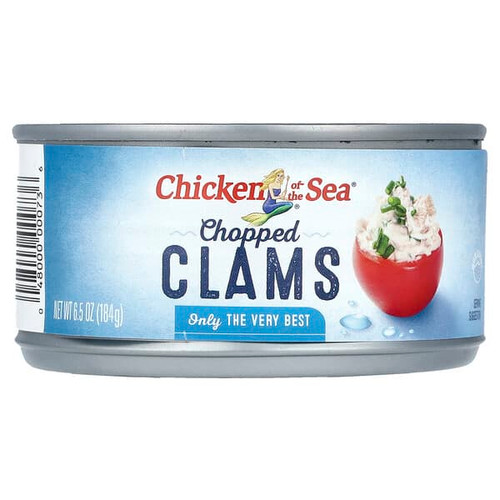 <img alt="Chicken of the Sea, Chopped Clams, 6.5 oz (184 g)" title="Chicken of the Sea, Chopped Clams, 6.5 oz (184 g),048000000736"