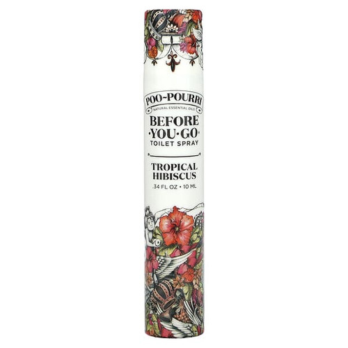 <img alt="Poo-Pourri, Before-You-Go Toilet Sprays, Tropical Hibiscus, 0.34 fl oz (10 ml)" title="Poo-Pourri, Before-You-Go Toilet Sprays, Tropical Hibiscus, 0.34 fl oz (10 ml),848858012130"