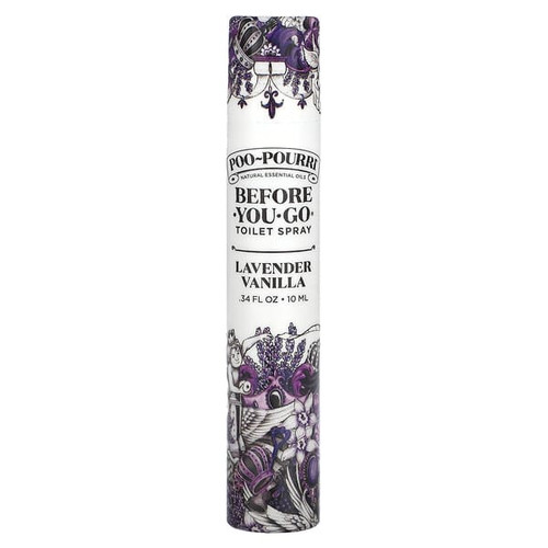 <img alt="Poo-Pourri, Before-You-Go Toilet Sprays, Lavender Vanilla, 0.34 fl oz (10 ml)" title="Poo-Pourri, Before-You-Go Toilet Sprays, Lavender Vanilla, 0.34 fl oz (10 ml),848858012123"