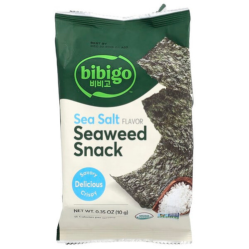 <img alt="Bibigo, Seaweed Snack, Sea Salt , 0.35 oz (10 g)" title="Bibigo, Seaweed Snack, Sea Salt , 0.35 oz (10 g),807176540053"