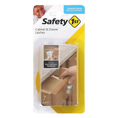 <img alt="Safety 1st, Cabinet & Drawer Latches, 7 Pack" title="Safety 1st, Cabinet & Drawer Latches, 7 Pack,052181484445"