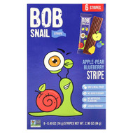 <img alt="Bob Snail, Fruit Stripe, Apple-Pear-Blueberry, 6 Stripes, 0.49 oz (14 g) Each" title="Bob Snail, Fruit Stripe, Apple-Pear-Blueberry, 6 Stripes, 0.49 oz (14 g) Each,628693669481"