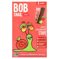 <img alt="Bob Snail, Fruit Stripe, Apple-Strawberry, 6 Stripes, 0.49 oz (14 g) Each" title="Bob Snail, Fruit Stripe, Apple-Strawberry, 6 Stripes, 0.49 oz (14 g) Each,628693669504"