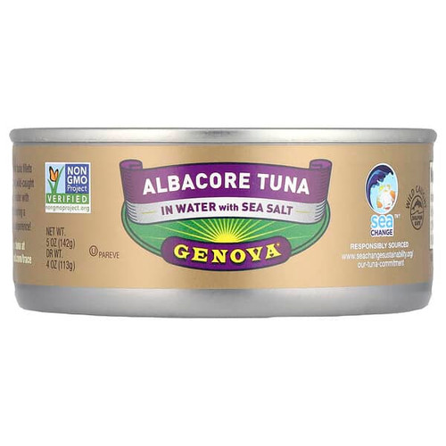 <img alt="Genova, Albacore Tuna In Water With Sea Salt, 5 oz (142 g)" title="Genova, Albacore Tuna In Water With Sea Salt, 5 oz (142 g),048000002259"