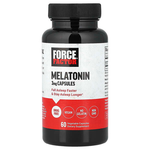 <img alt="Force Factor, Melatonin , 3 mg, 60 Vegetable Capsules" title="Force Factor, Melatonin , 3 mg, 60 Vegetable Capsules,810126660442"