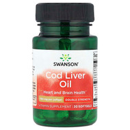 <img alt="Swanson Vitamins, Cod Liver Oil, 30 Softgels" title="Swanson Vitamins, Cod Liver Oil, 30 Softgels,087614117621"