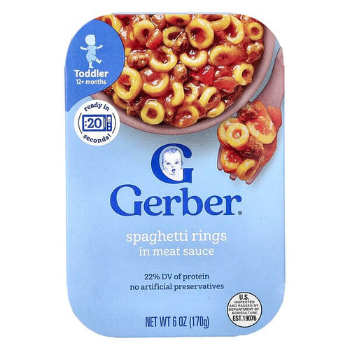 <img alt="Gerber, Spaghetti Rings in Meat Sauce, 12+ Months, 6 oz (170 g)" title="Gerber, Spaghetti Rings in Meat Sauce, 12+ Months, 6 oz (170 g),015000005351"