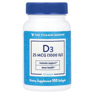 <img alt="The Vitamin Shoppe, Vitamin D3, 25 mcg (1,000 IU), 100 Softgels" title="The Vitamin Shoppe, Vitamin D3, 25 mcg (1,000 IU), 100 Softgels,766536024537"