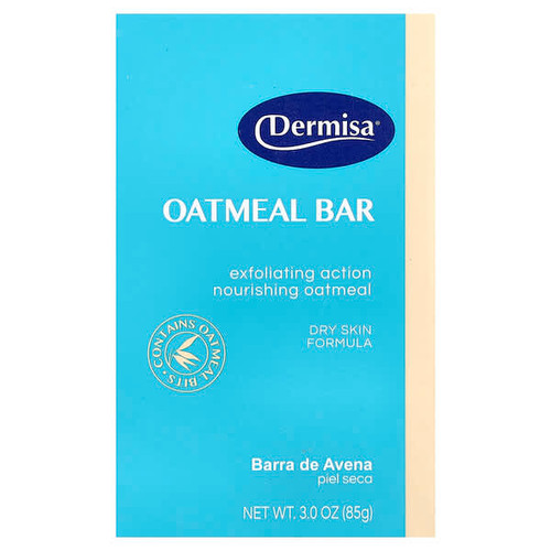 <img alt="Dermisa, Oatmeal Bar Soap, For Dry Skin, 3 oz (85 g)" title="Dermisa, Oatmeal Bar Soap, For Dry Skin, 3 oz (85 g),766989000096"