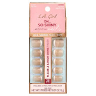<img alt="L.A. Girl, Oh So Shiny Artificial Nails, Gel Shine Nail Tips, GNT154 Classy French Tip, 25 Piece Kit" title="L.A. Girl, Oh So Shiny Artificial Nails, Gel Shine Nail Tips, GNT154 Classy French Tip, 25 Piece Kit,081555451547"