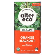 <img alt="Alter Eco, Organic Dark Chocolate Bar, Orange Blackout, 85% Cacao, 2.65 oz (75 g)" title="Alter Eco, Organic Dark Chocolate Bar, Orange Blackout, 85% Cacao, 2.65 oz (75 g),817670012550"
