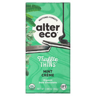 <img alt="Alter Eco, Truffle Thins, Organic Dark Chocolate Bar, Mint Creme, 2.96 oz (84 g)" title="Alter Eco, Truffle Thins, Organic Dark Chocolate Bar, Mint Creme, 2.96 oz (84 g),817670012321"