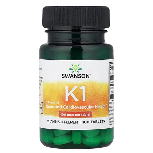 <img alt="Swanson Vitamins, Vitamin K1, 100 mcg, 100 Tablets" title="Swanson Vitamins, Vitamin K1, 100 mcg, 100 Tablets,087614019949"