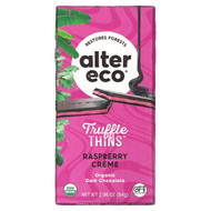 <img alt="Alter Eco, Truffle Thins, Organic Dark Chocolate Bar, Raspberry Crème, 2.96 oz (84 g)" title="Alter Eco, Truffle Thins, Organic Dark Chocolate Bar, Raspberry Crème, 2.96 oz (84 g),817670012574"