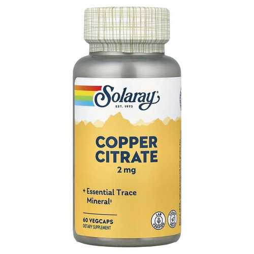 <img alt="Solaray, Copper Citrate, 2 mg, 60 VegCaps" title="Solaray, Copper Citrate, 2 mg, 60 VegCaps,076280045963"