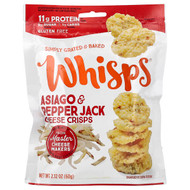 <img alt="Whisps, Cheese Crisps, Asiago & Pepper Jack , 2.12 oz ( 60 g)" title="Whisps, Cheese Crisps, Asiago & Pepper Jack , 2.12 oz ( 60 g),088231415244"