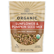 <img alt="Good Sense, Organic Sunflower & Pumpkin Seed Mix, Salted, Roasted, 6 oz (170 g)" title="Good Sense, Organic Sunflower & Pumpkin Seed Mix, Salted, Roasted, 6 oz (170 g),030243877329"