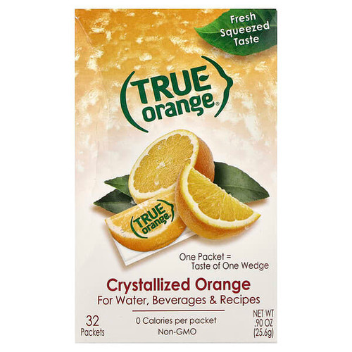 <img alt="True Citrus, True Orange, Crystallized Orange, 32 Packets, 0.90 oz (25.6 g)" title="True Citrus, True Orange, Crystallized Orange, 32 Packets, 0.90 oz (25.6 g),810979005254"