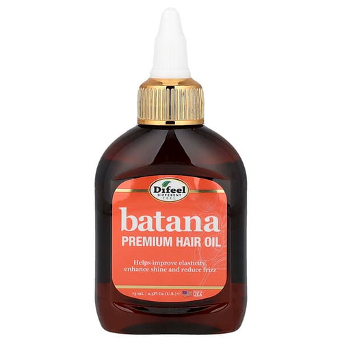 <img alt="Difeel, Batana Premium Hair Oil, 2.5 fl oz (75 ml)" title="Difeel, Batana Premium Hair Oil, 2.5 fl oz (75 ml),021959051875"