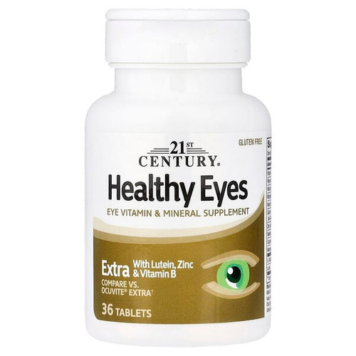 <img alt="21st Century, Healthy Eyes, Extra with Lutein, Zinc & Vitamin B, 36 Tablets" title="21st Century, Healthy Eyes, Extra with Lutein, Zinc & Vitamin B, 36 Tablets,740985274187"