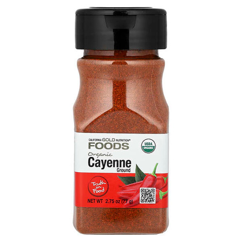 <img alt="California Gold Nutrition, Foods, Organic Cayenne, 2.75 oz (77 g)" title="California Gold Nutrition, Foods, Organic Cayenne, 2.75 oz (77 g),898220020362"