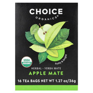 <img alt="Choice Organics, Herbal Yerba Mate, Apple Mate, 16 Tea Bags, 1.27 oz (36 g)" title="Choice Organics, Herbal Yerba Mate, Apple Mate, 16 Tea Bags, 1.27 oz (36 g),047445600570"