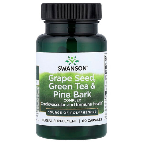 <img alt="Swanson Vitamins, Grape Seed, Green Tea & Pine Bark Complex, 60 Capsules" title="Swanson Vitamins, Grape Seed, Green Tea & Pine Bark Complex, 60 Capsules,087614110240"