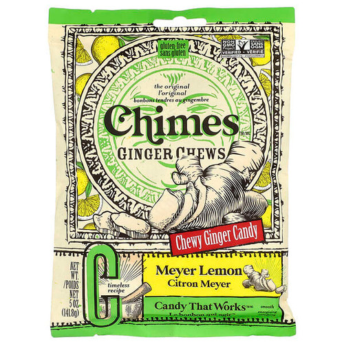 <img alt="Chimes, Ginger Chews, Meyer Lemon, 5 oz (141.8 g)" title="Chimes, Ginger Chews, Meyer Lemon, 5 oz (141.8 g),051299111205"