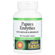 <img alt="Natural Factors, Papaya Enzymes with Amylase & Bromelain, 60 Chewable Tablets" title="Natural Factors, Papaya Enzymes with Amylase & Bromelain, 60 Chewable Tablets,068958017488"