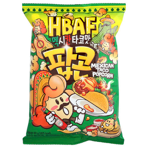 <img alt="HBAF, Mexican Taco Popcorn, 80 g" title="HBAF, Mexican Taco Popcorn, 80 g,8809617949274"