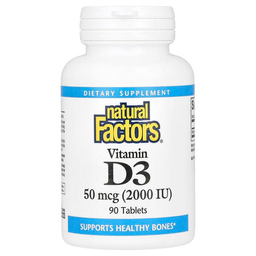 <img alt="Natural Factors, Vitamin D3, 50 mcg (2,000 IU), 90 Tablets" title="Natural Factors, Vitamin D3, 50 mcg (2,000 IU), 90 Tablets,068958010526"