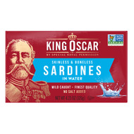 <img alt="King Oscar, Skinless & Boneless Sardines in Water, 4.23 oz (120 g)" title="King Oscar, Skinless & Boneless Sardines in Water, 4.23 oz (120 g),034800600832"