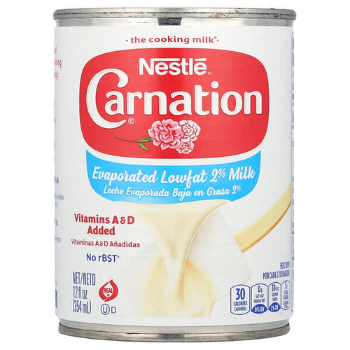 <img alt="Carnation Milk, Evaporated Lowfat 2% Milk, 12 fl oz (354 ml)" title="Carnation Milk, Evaporated Lowfat 2% Milk, 12 fl oz (354 ml),050000159918"