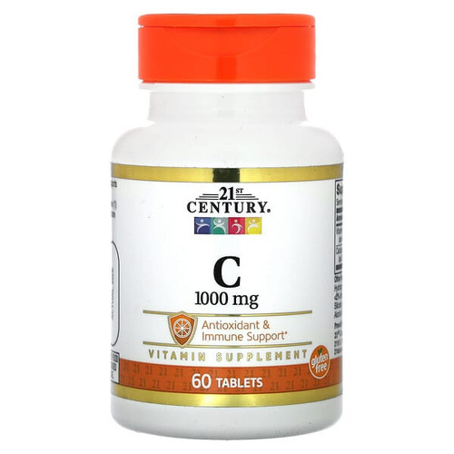 <img alt="21st Century, Vitamin C, 1,000 mg, 60 Tablets" title="21st Century, Vitamin C, 1,000 mg, 60 Tablets,740985280133"