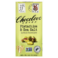 <img alt="Chocolove, Pistachios & Sea Salt in Milk Chocolate, 33% Cocoa , 3.2 oz (90 g)" title="Chocolove, Pistachios & Sea Salt in Milk Chocolate, 33% Cocoa , 3.2 oz (90 g),716270001387"