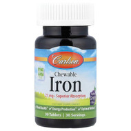 <img alt="Carlson, Chewable Iron, Natural Grape, 27 mg, 30 Tablets" title="Carlson, Chewable Iron, Natural Grape, 27 mg, 30 Tablets,088395055805"