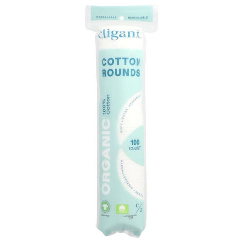 <img alt="Cliganic, Organic Cotton Rounds, 100 Count" title="Cliganic, Organic Cotton Rounds, 100 Count,855102007071"