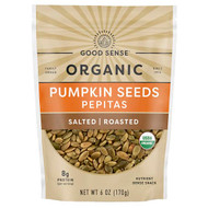 <img alt="Good Sense, Organic Pumpkin Seeds Pepitas, Salted, Roasted, 6 oz (170 g)" title="Good Sense, Organic Pumpkin Seeds Pepitas, Salted, Roasted, 6 oz (170 g),030243877213"