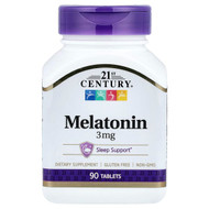 <img alt="21st Century, Melatonin, 3 mg, 90 Tablets" title="21st Century, Melatonin, 3 mg, 90 Tablets,740985212400"
