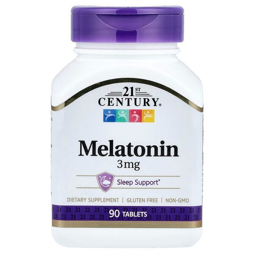 <img alt="21st Century, Melatonin, 3 mg, 90 Tablets" title="21st Century, Melatonin, 3 mg, 90 Tablets,740985212400"