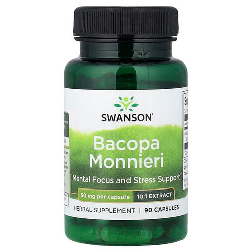 <img alt="Swanson Vitamins, Bacopa Monnieri, 50 mg, 90 Capsules" title="Swanson Vitamins, Bacopa Monnieri, 50 mg, 90 Capsules,087614116907"